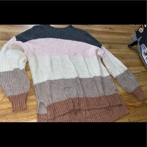 NEW American eagle medium striped sweater.